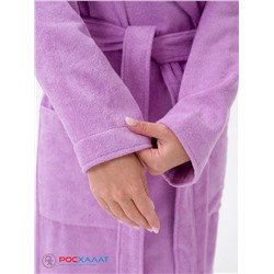 Женский халат с капюшоном сиреневый МЗ-06 (10)