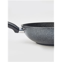 Сковорода-вок без крышки, 28 см. несъемная ручка