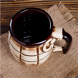 Кружка "Граната", под шамот, 0.35 л, микс