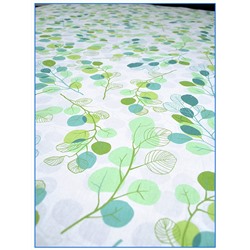 Простыня Ивановская бязь Эвкалипт вид 9-4 зеленый