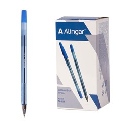 Ручка шар. син. Alingar 927 тонирован. пласт.корпус  (выпис.по 5шт.) AL927 АКЦИЯ! СКИДКА 10%