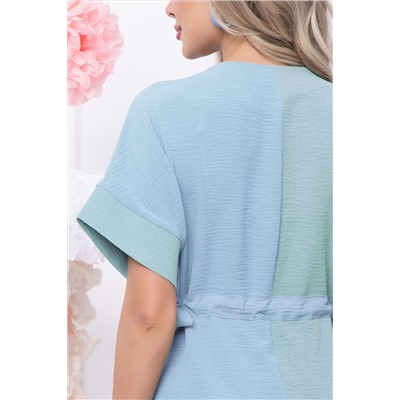 Платье "Фестия" (фисташка/голубой) П5756