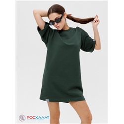 Трикотажное женское платье-футболка оверсайз Lingeamo хаки ВП-09 (125)