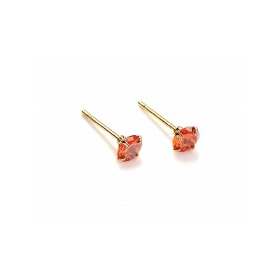 Серьги-гвоздики PR1469 -8 оранж