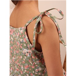 Сарафан МЛШ-4 "Барбариска" оливка-розовый