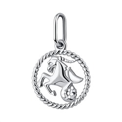 Подвеска из серебра без вставки, Л-15035