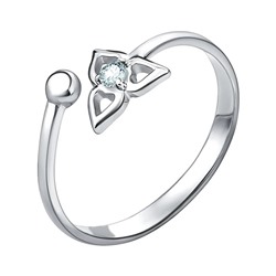Кольцо из серебра куб.циркон., Л-10493