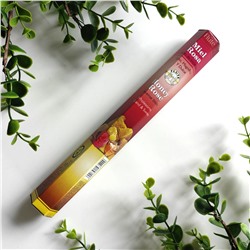 Flute HONEY ROSE Incense Sticks, Cycle (МЕДОВАЯ РОЗА ароматические палочки, Благотворная, величественная и сладкая, Сайкл), шестигранник 20 палочек.