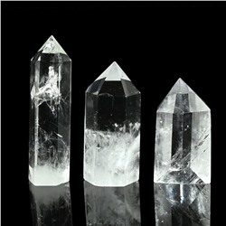 Кристалл горного хрусталя 1С 18*19*51мм, 30-39г.