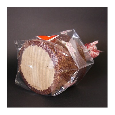 Пакет прозрачный для куличей с квадратным дном "Пасха", 24*34 см, 25мкм