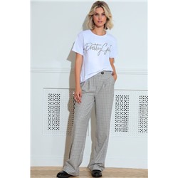 LeNata 31223 беж-в-клетку, Брюки,  Жакет,  Джемпер