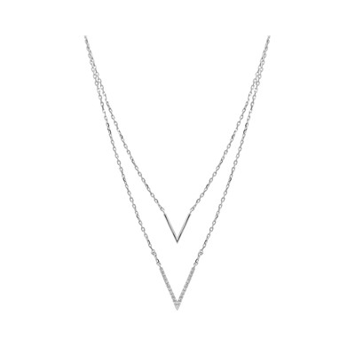 Колье из серебра куб.циркон., В10-1530