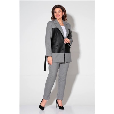 Liona Style 808 черный/крупная_клетка, Брюки,  Жакет
