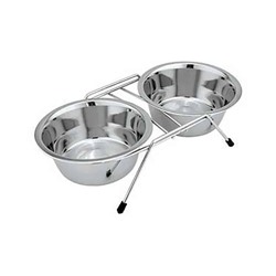 Миски на подставке металлические 0,2л 2 шт. SWT АГ