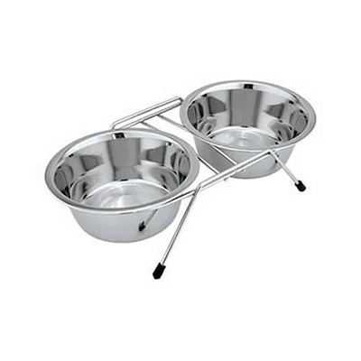 Миски на подставке металлические 0,2л 2 шт. SWT АГ