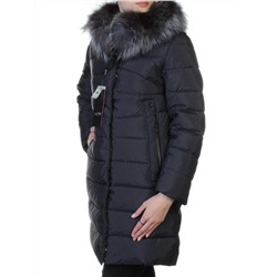 77070-1 Пальто с мехом чернобурки SkinnWille размер S - 42 российский