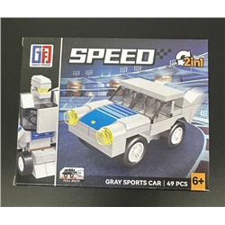 Конструктор SPEED  2в1 Машина - трансформер 49дет. 14*11см / 123-697