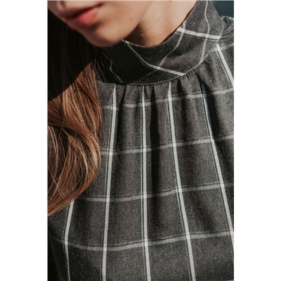 Mirolia 831 серая_клетка, Платье