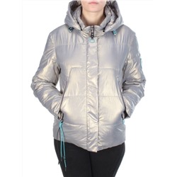 8262 SILVER Куртка демисезонная женская BAOFANI (100 гр. синтепон) размер 52