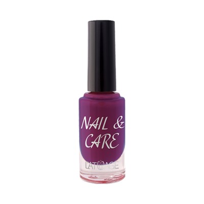 Лак для ногтей LATUAGE Nail & Care тон 612 красный баклажан