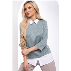 Джемпер Город контрастов (мята) Б8336