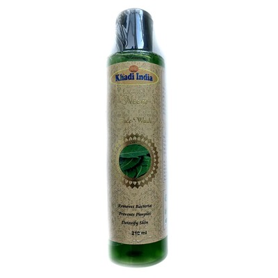 NEEM Face Wash, Khadi India (НИМ гель для умывания, Кхади Индия), 210 мл. - СРОК ГОДНОСТИ ДО 30 ИЮНЯ 2025 ГОДА