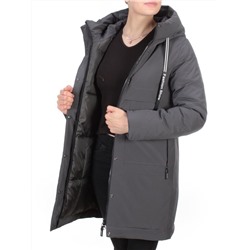 8802 DARK GRAY Пальто зимнее женское CLOUD LAG CAT  (200 гр. холлофайбер) размер M - 44 российский