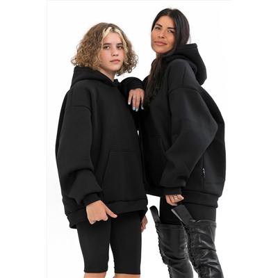 Толстовка Hoodievs woman-black (Черный)
