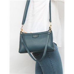 Сумка женская искусственная кожа YDR-2424,  1отд+карм/пер,  плечевой ремень,  синий 257536