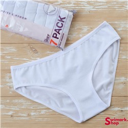 Трусики женские DOMINANT 57000-519 WHITE, FULL BRIEF, 7 шт. в уп. (неделька)