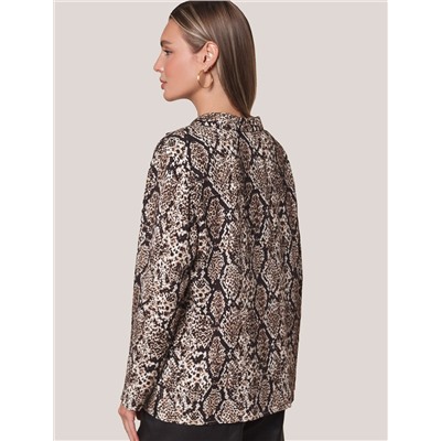 Блузка из вискозы с принтом