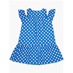 Платье 22-7180 голубой горох