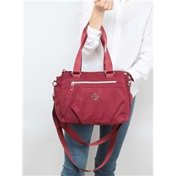 Сумка женская текстиль CF-8533,  3отд,  плечевой ремень,  бордовый 256574