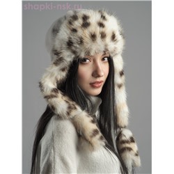 Норд кролик/рысь Ушанка женская (56-58)