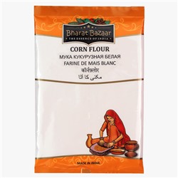 CORN FLOUR WHITE, Bharat Bazaar (КУКУРУЗНАЯ МУКА БЕЛАЯ, Бхарат Базар), 500 г.