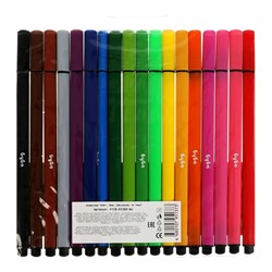 Фломастеры Буба, 18 цветов, трёхгранные