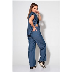 Liona Style 868 синий, Брюки,  Жилет