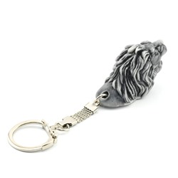 Брелок из мрамолита "Голова льва" 40*20*26мм