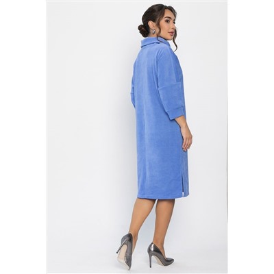 Платье трикотажное Никс (васильковое) П14277-4М