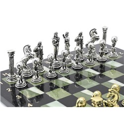 Шахматы подарочные с металлическими фигурами "Атлас", 300*300мм