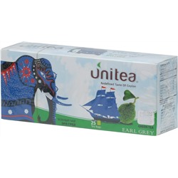 UNITEA. Earl Grey зеленый 50 гр. карт.пачка, 25 пак.