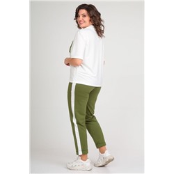 Michel chic 1333 белый-зеленый, Брюки,  Майка