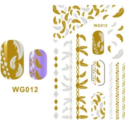 Золотой стикер для ногтей и рук «Gold Tattoo»