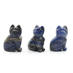 Кошка из содалита 23*16*36мм