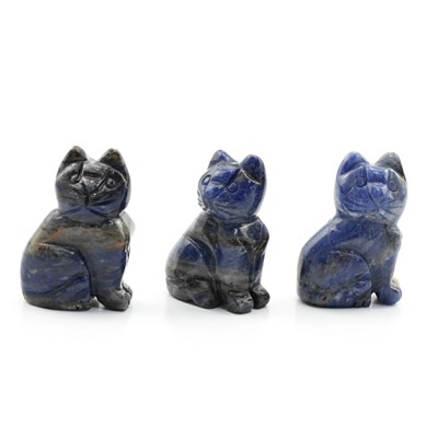Кошка из содалита 23*16*36мм