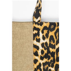 Сумка Шопер (бежевый/лео) СШ04