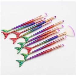 SALE! Набор кистей для макияжа, "Русалка", 10 штук. Цвета в ассортименте.