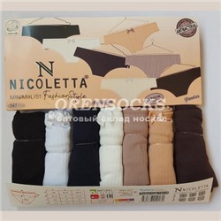 ТРУСЫ В РУБЧИК ДЛЯ ДЕВОЧЕК 7 ШТ. (ПОДРОСТКОВЫЕ) NICOLETTA (ТУРЦИЯ) 742139