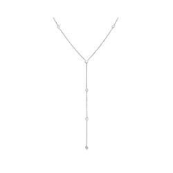 Колье из серебра куб.циркон., ТФК-24