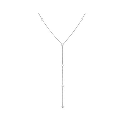 Колье из серебра куб.циркон., ТФК-24